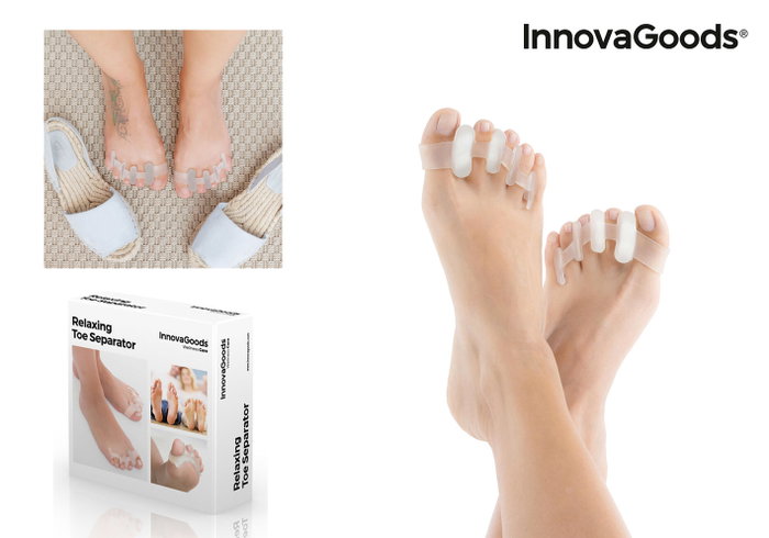 Separadores de Dedos Relajantes InnovaGoods 2 Unidades Separadores de Dedos Relajantes InnovaGoods 2 Unidades