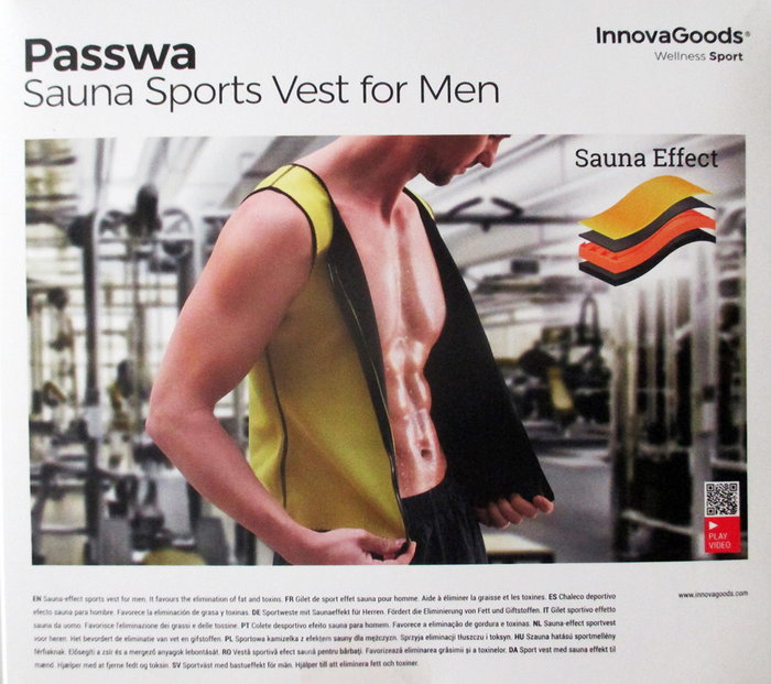 Chaleco Deportivo con Efecto Sauna para Hombre Passwa InnovaGoods XL