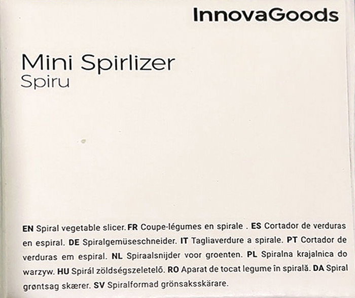Innovagoods Spiru Cortador de verduras en espiral