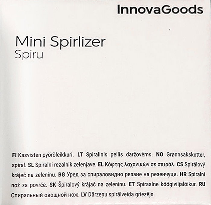 Innovagoods Spiru Cortador de verduras en espiral