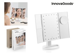 Inde Espejo de aumento con LED 4 en 1 Ledflect Innovag - 20 x 7,5 x 30 cm (6 Unidades)