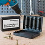 Innovagoods Brocas Extractoras de Tornillos Dañados, Pack 4 uds, Acero Templado, Para Tornillos 4-7/5mm, 8-10/6mm, 11-14/8mm, 16-24/10mm