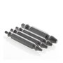 Innovagoods Brocas Extractoras de Tornillos Dañados, Pack 4 uds, Acero Templado, Para Tornillos 4-7/5mm, 8-10/6mm, 11-14/8mm, 16-24/10mm