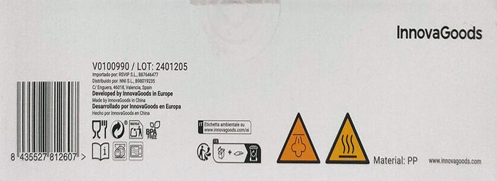 Inde Tortillera Para Microondas 22 cm x 12 cm x 5,2 cm (24 Unidades)