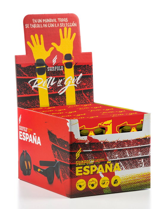 Inde Gafas de Sol Enrollables Sunfold Spain Red (50 Unidades)