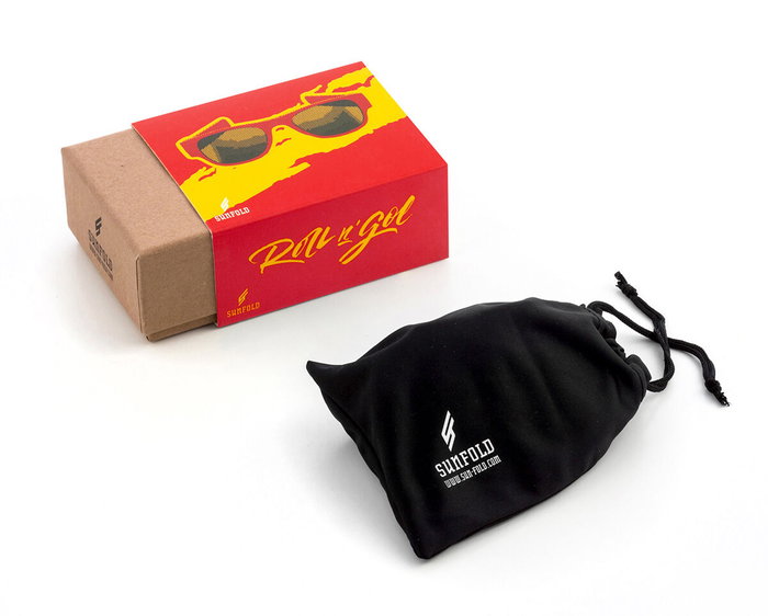 Inde Gafas de Sol Enrollables Sunfold Spain Red (50 Unidades)