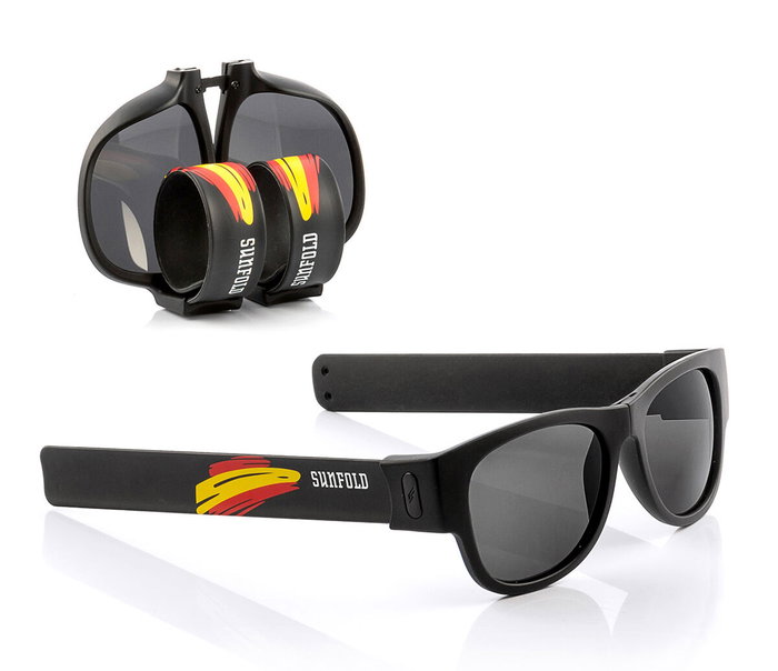 Innovagoods Gafas de Sol Enrollables Sunfold Black con Cristales Polarizados Innovagoods Gafas de Sol Enrollables Sunfold Black con Cristales Polarizados