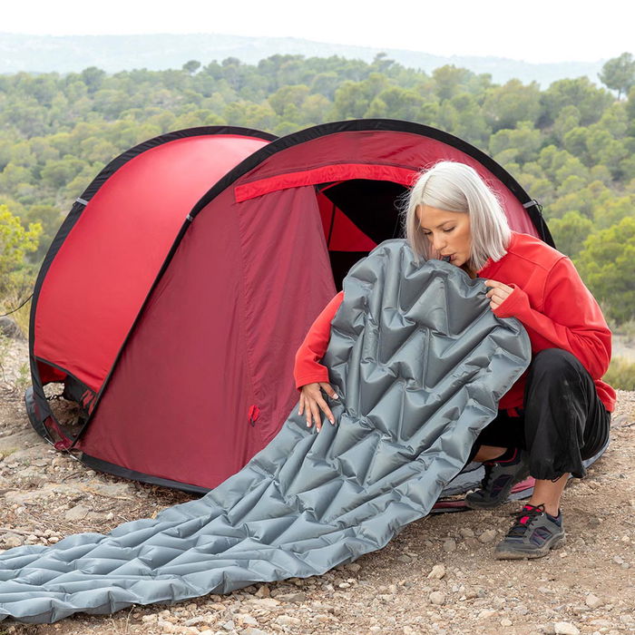 Colchoneta y Almohada Hinchables Ultralight InnovaGoods