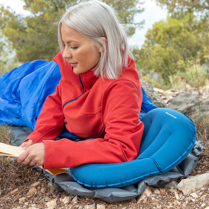 Colchoneta y Almohada Hinchables Ultralight InnovaGoods