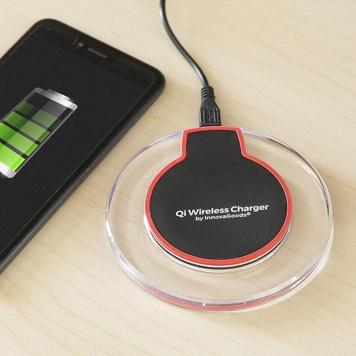 Cargador Inalámbrico para Smartphones Qi InnovaGoods Cargador Inalámbrico para Smartphones Qi InnovaGoods