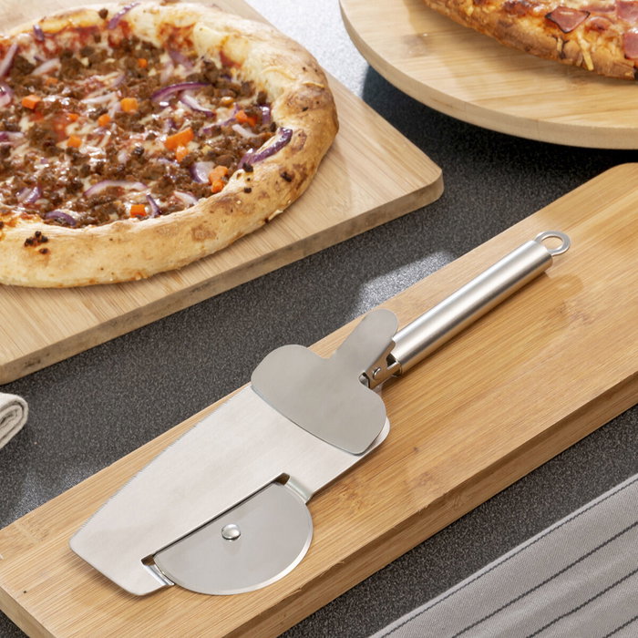 Innovagoods Cortador de Pizza 4 en 1 Plateado