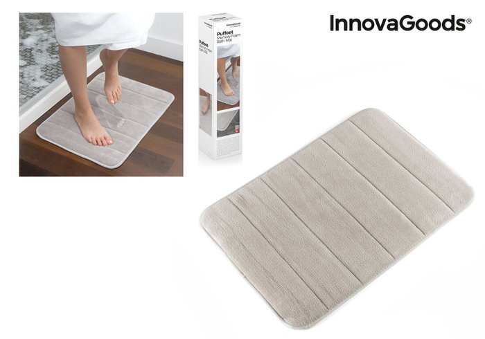 Alfombra de Baño Viscoelástica Puffeet InnovaGoods Alfombra de Baño Viscoelástica Puffeet InnovaGoods
