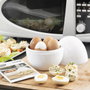 Inde Cuecehuevos para microondas con recetario Boilegg, 13.5 x 16 x 13.5 cm (12 Unidades)