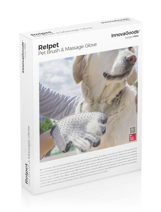 Inde Guante para Cepillar y Masajear Mascotas, 17 cm Ancho x 3 cm Alto x 23 cm Largo (14 Unidades)