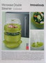 Innovagoods Vaporera Doble Fresh para Microondas Transparente/Verde
