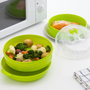 Innovagoods Vaporera Doble Fresh para Microondas Transparente/Verde