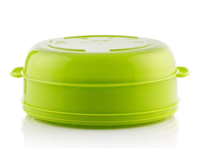 Innovagoods Vaporera Doble Fresh para Microondas Transparente/Verde
