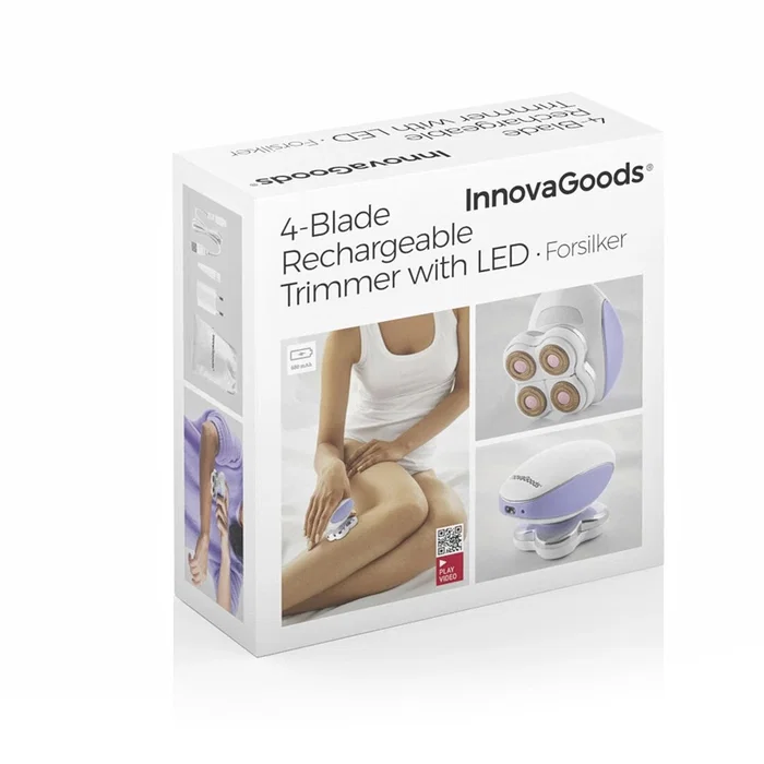 Depiladora Recargable con 4 Cabezales y LED Forsilker InnovaGoods