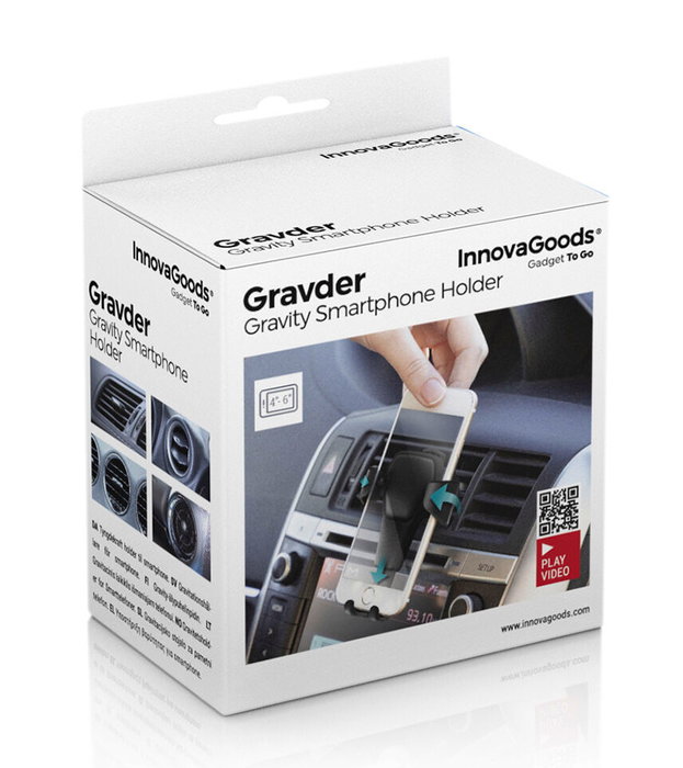 Inde Soporte Gravitatorio de Móviles para Coche - 9 x 6,8 x 9,4 cm (24 Unidades) Inde Soporte Gravitatorio de Móviles para Coche - 9 x 6,8 x 9,4 cm (24 Unidades)