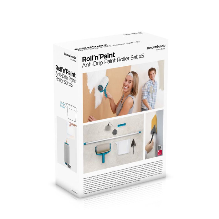 Inde Set De Rodillos De Pintura Recargables Antigoteo (5 Cajas)