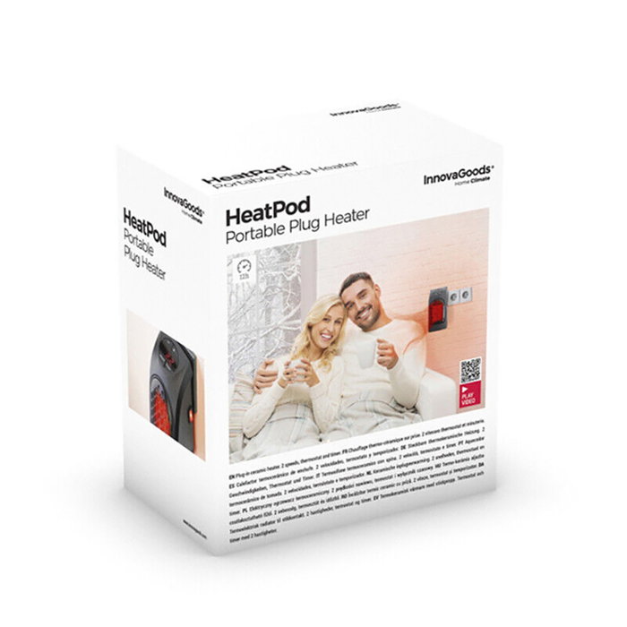 Calefactor Termocerámico de Enchufe HeatPod InnovaGoods 400W