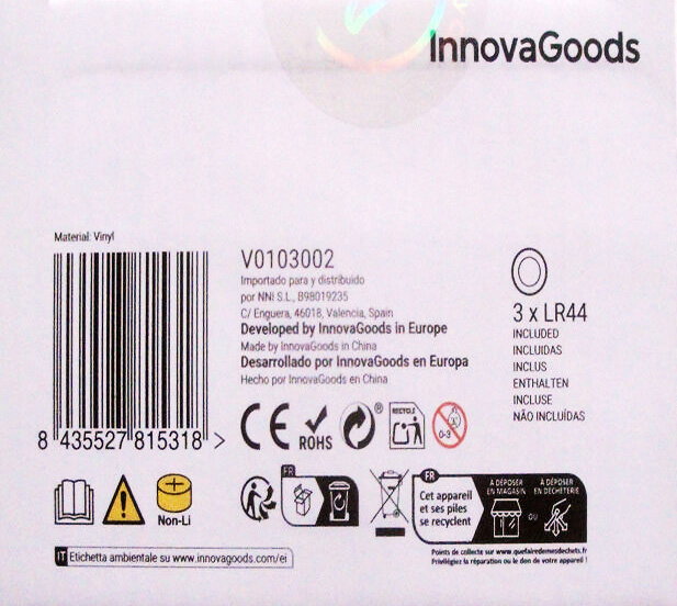 Innovagoods Luz nocturna decorativa LED dinosaurio multicolor Lightosaurus