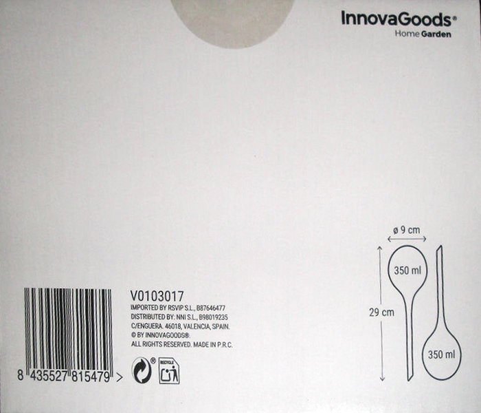 Inde Aqua·Loon Globos de Riego Automático Innovagoods 30 cm x 8 cm x 8 cm (10 Unidades)