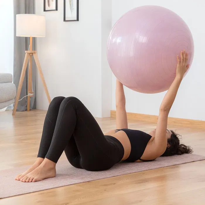 Pelota de Yoga con Anillo de Estabilidad y Bandas de Resistencia AshtanBall InnovaGoods