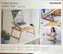 InnovaGoods Mesa Plegable Auxiliar de Bambú Lapwood