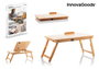 InnovaGoods Mesa Plegable Auxiliar de Bambú Lapwood
