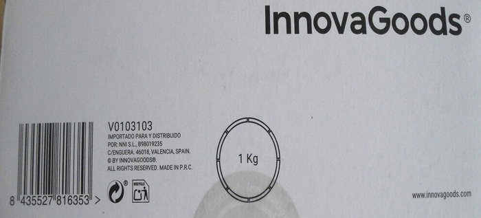 Aro de Fitness Desmontable Recubierto de Espuma O-Waist InnovaGoods