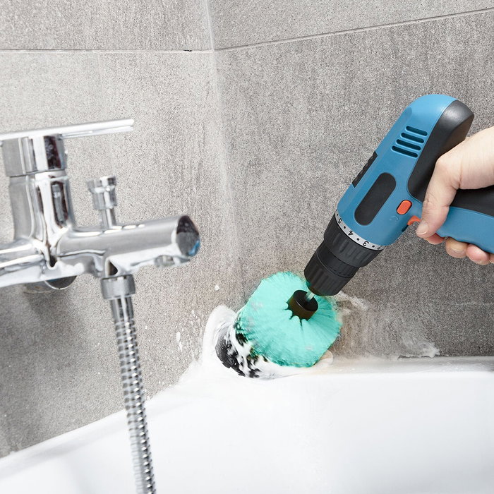 Set de Cepillos de Limpieza para Taladro Cyclean InnovaGoods 3 Piezas