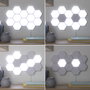 Innovagoods Set de 3 Paneles LED Modulares Magnéticos y Táctiles Hexagonales