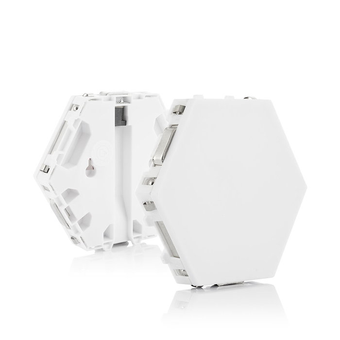 Innovagoods Set de 3 Paneles LED Modulares Magnéticos y Táctiles Hexagonales