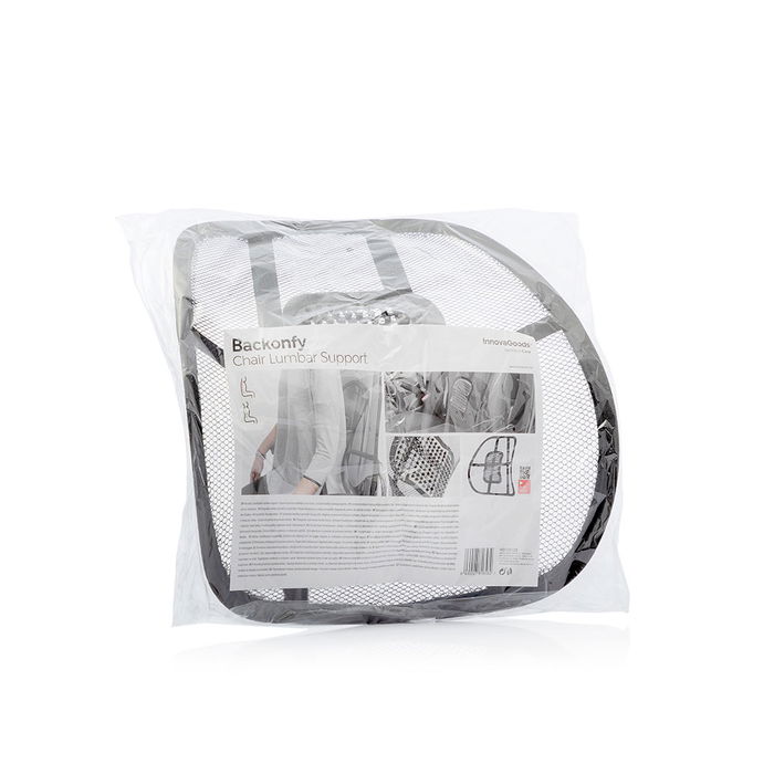Innovagoods Respaldo Lumbar Portátil Transpirable V0103128 para Sillas de Oficina y Mejorar la Postura