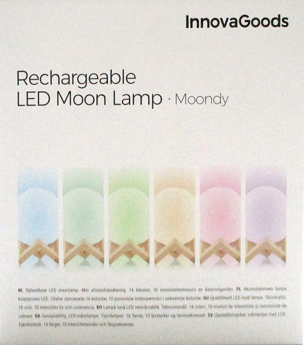Inde Lámpara LED Recargable Luna Moondy Decoración (6 Unidades) Inde Lámpara LED Recargable Luna Moondy Decoración (6 Unidades)