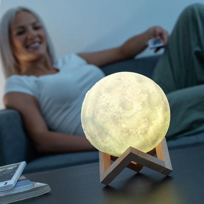 Inde Lámpara LED Recargable Luna Moondy Decoración (6 Unidades) Inde Lámpara LED Recargable Luna Moondy Decoración (6 Unidades)