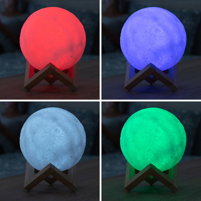 Inde Lámpara LED Recargable Luna Moondy Decoración (6 Unidades) Inde Lámpara LED Recargable Luna Moondy Decoración (6 Unidades)