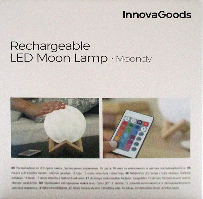 Inde Lámpara LED Recargable Luna Moondy Decoración (6 Unidades) Inde Lámpara LED Recargable Luna Moondy Decoración (6 Unidades)
