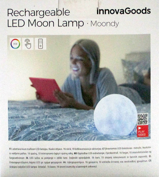 Inde Lámpara LED Recargable Luna Moondy Decoración (6 Unidades) Inde Lámpara LED Recargable Luna Moondy Decoración (6 Unidades)