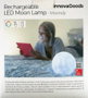 Inde Lámpara LED Recargable Luna Moondy Decoración (6 Unidades)