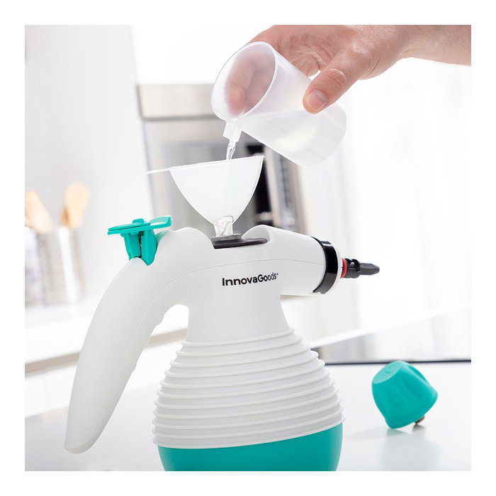 Vaporeta de Mano Multiusos con Accesorios 9 en 1 Steany InnovaGoods 0,35 L 3 Bar 1000W Vaporeta de Mano Multiusos con Accesorios 9 en 1 Steany InnovaGoods 0,35 L 3 Bar 1000W