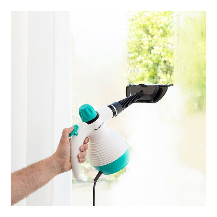 Vaporeta de Mano Multiusos con Accesorios 9 en 1 Steany InnovaGoods 0,35 L 3 Bar 1000W Vaporeta de Mano Multiusos con Accesorios 9 en 1 Steany InnovaGoods 0,35 L 3 Bar 1000W