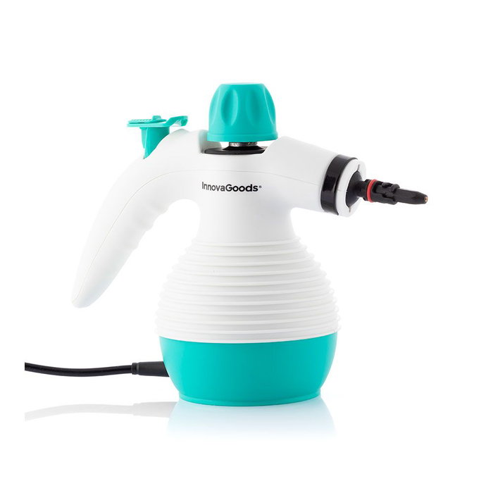 Vaporeta de Mano Multiusos con Accesorios 9 en 1 Steany InnovaGoods 0,35 L 3 Bar 1000W Vaporeta de Mano Multiusos con Accesorios 9 en 1 Steany InnovaGoods 0,35 L 3 Bar 1000W