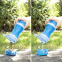 Innovagoods Botella con Depósito de Agua y Comida para Mascotas 2 en 1 Portátil 500ml