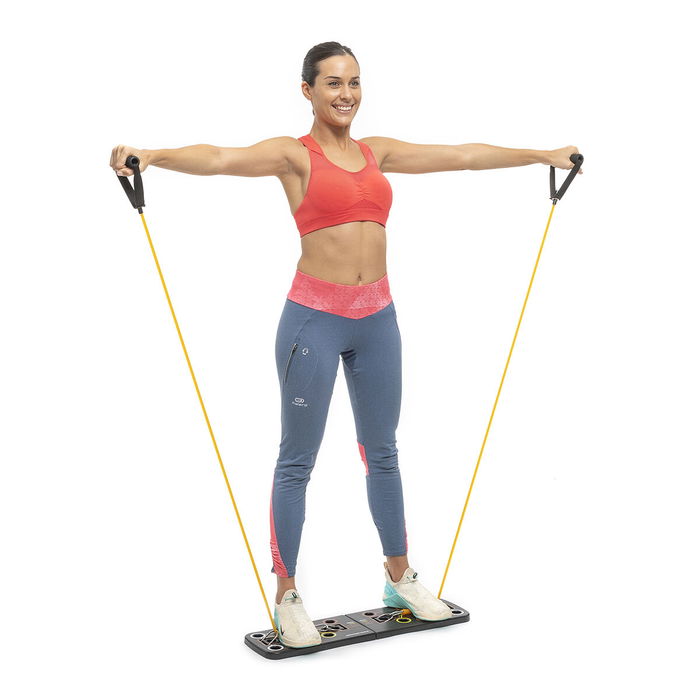 Tabla de Flexiones Push-Up con Bandas de Resistencia y Guía de Ejercicios Pulsher InnovaGoods Tabla de Flexiones Push-Up con Bandas de Resistencia y Guía de Ejercicios Pulsher InnovaGoods