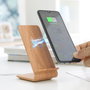 Cargador Inalámbrico Efecto Madera con Soporte Qistan InnovaGoods