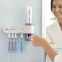 Innovagoods Smiluv Esterilizador UV de Cepillos Dentales 3 en 1 con Dispensador