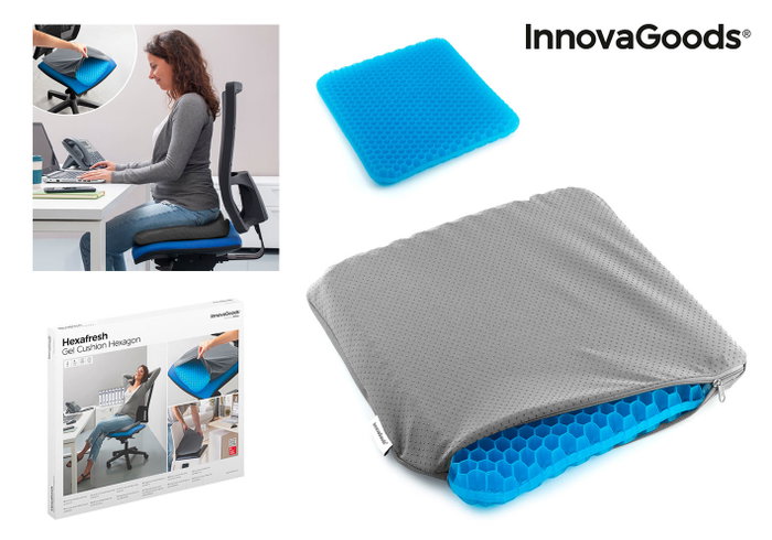 InnovaGoods Cojín de Gel de Panal de Abeja Hexafresh (Reacondicionado C)