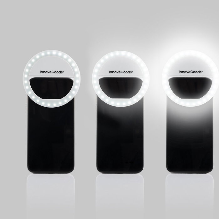 Aro de Luz para Selfie Recargable Instahoop InnovaGoods Aro de Luz para Selfie Recargable Instahoop InnovaGoods